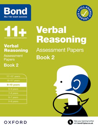 Bond 11+ Verbal Reasoning Assessment Papers 9-10 Years Book 2 book cover