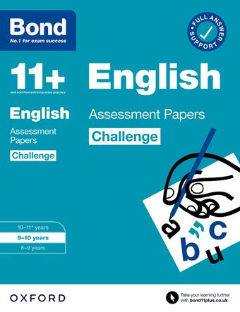 Bond 11+: Bond 11+ English Challenge Assessment Papers 9-10 years book cover