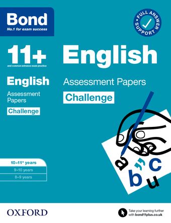 Bond 11+: Bond 11+ English Challenge Assessment Papers 10-11 years book cover