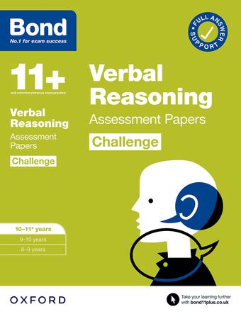 Bond 11+: Bond 11+ Verbal Reasoning Challenge Assessment Papers 10-11 years book cover