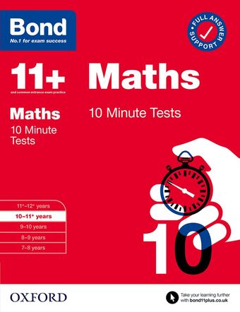 Bond 10 Minute Tests: Maths 10-11+ book cover