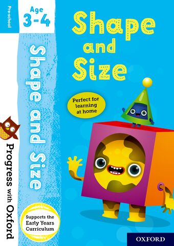 Progress With Oxford: Shape/Size Age 3-4 Book/Sticker book cover