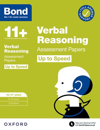 Bond Verbal Reasoning Up to Speed Assessment Papers 10-11yrs book cover