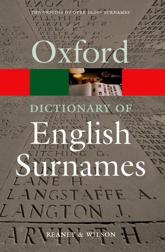 A Dictionary of English Surnames book cover