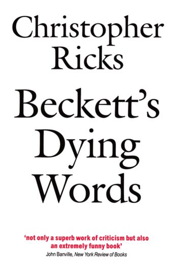 Beckett's Dying Words book cover