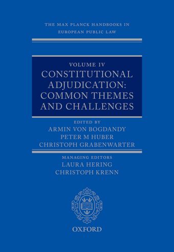 The Max Planck Handbooks in European Public Law Volume IV book cover