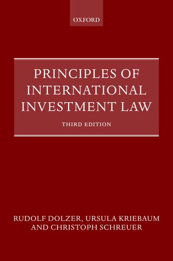 Principles of International Investment Law book cover