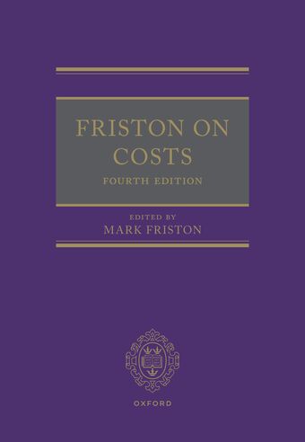 Friston on Costs book cover