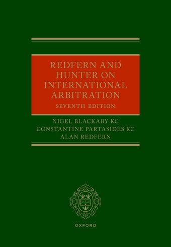 Redfern and Hunter on International Arbitration book cover
