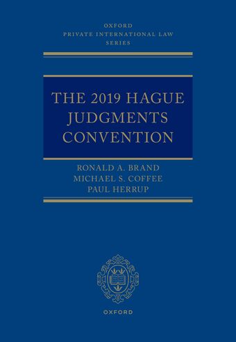 The 2019 Hague Judgments Convention book cover