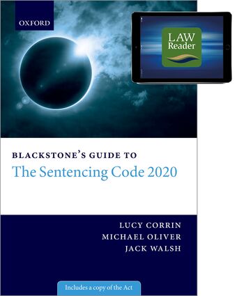 Blackstones Guide To The Sentencing Code 2020 Blg Paper And Code Pack book cover