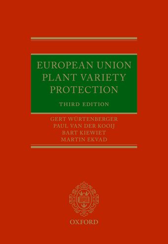 European Union Plant Variety Protection book cover