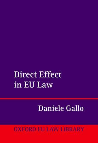 Direct Effect in EU Law book cover