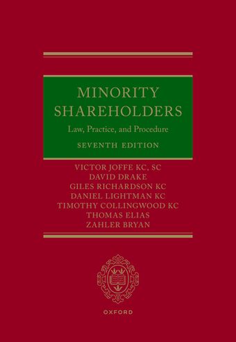 Minority Shareholders Law, Practice, and Procedure book cover