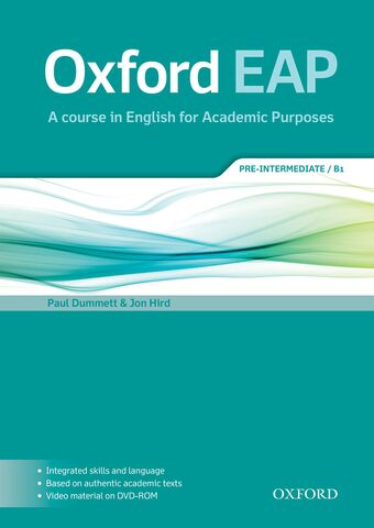 Oxford EAP Pre-intermediate Student's Book & DVD-ROM Pack book cover