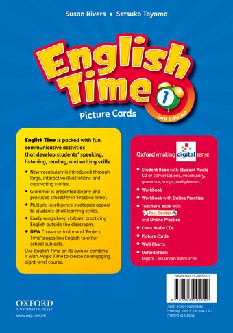 English Time 1 Picture Cards book cover