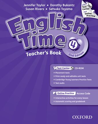 English Time 4 Teacher's Book, Test Centre & Online Practice Pa book cover
