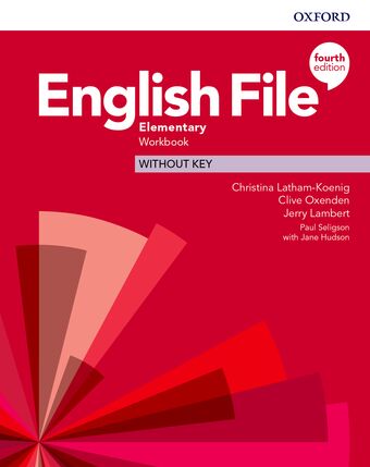 English File Elementary Workbook Without Key book cover