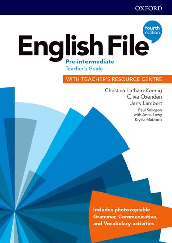 English File Pre-Intermediate Teacher's Guide with Teacher's Resource Centre book cover