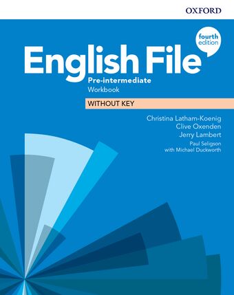 English File Pre-Intermediate Workbook Without Key book cover