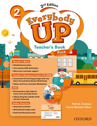 Everybody Up 2 Teachers Book with DVD and Online Practice Pack book cover