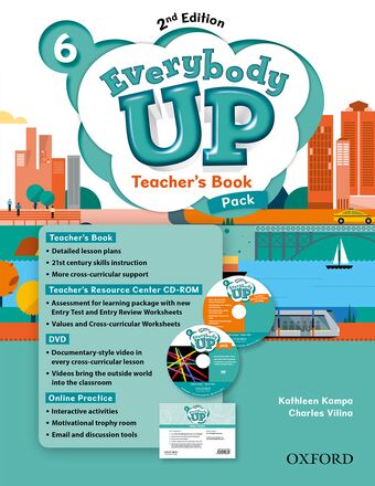 Everybody Up 6 Teachers Book with DVD and Online Practice Pack book cover
