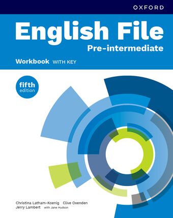 English File fifth edition Pre-Intermediate Workbook with key book cover