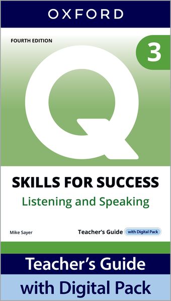 Q Skills for Success 4e Level 3 Listening and Speaking Teacher's Guide Pack book cover