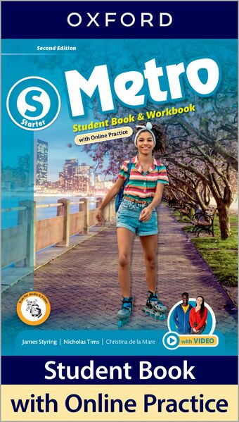 Metro Starter Level Student Book and Workbook with Online Practice book cover