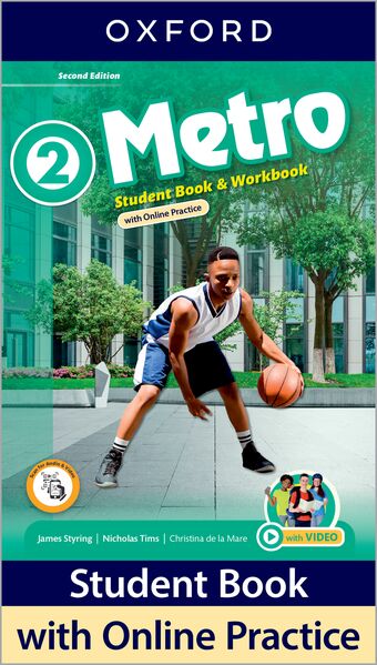 Metro Level 2 Student Book and Workbook with Online Practice book cover