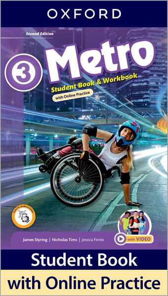 Metro Level 3 Student Book and Workbook with Online Practice book cover