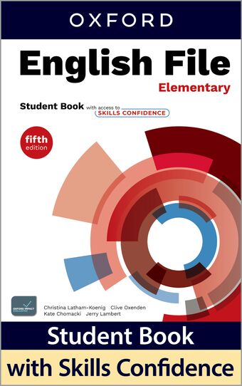 English File Fifth Edition Elementary Student Book + Skills Confidence book cover