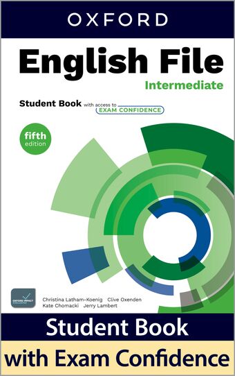 English File Fifth Edition Intermediate Student Book + Exam confidence book cover