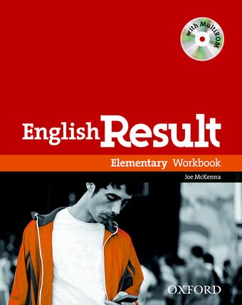 English Result Elementary Workbook with answer key booklet and MultiROM Pack book cover