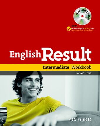 English Result Intermediate Workbook with answer key booklet and MultiROM Pack book cover