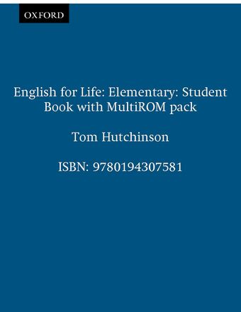 English for Life Elementary Student's Book with Multi ROM Pack book cover
