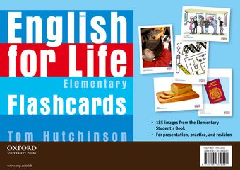 English for Life Elementary Flashcards book cover
