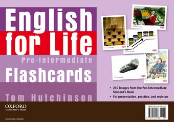 English for Life Pre-intermediate Flashcards book cover