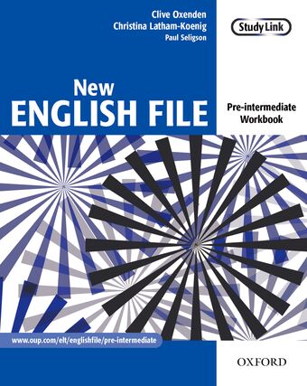 New English File Pre-Intermediate Workbook book cover