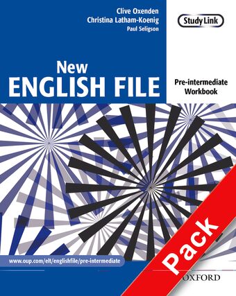 New English File Pre-Intermediate Workbook with Multi ROM book cover