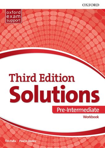 Solutions Pre-Intermediate Workbook book cover