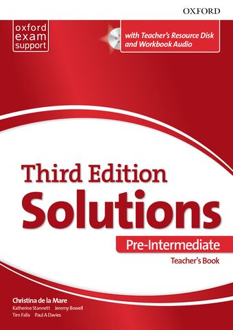 Solutions Pre-Intermediate teacher's pack book cover
