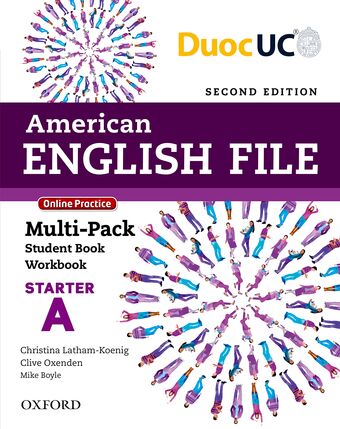 American English File Starter Multi-pack A book cover