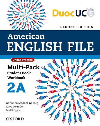 American English File Level 2 Multi-pack A book cover