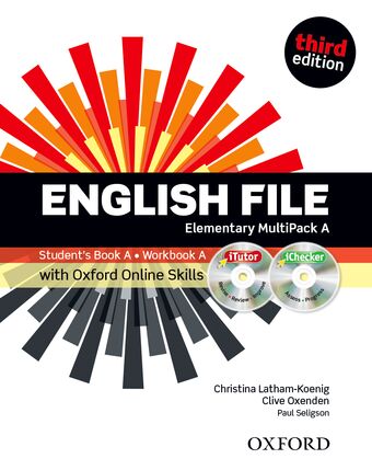 English File Elementary Multipack A with iTutor and Online Skills book cover