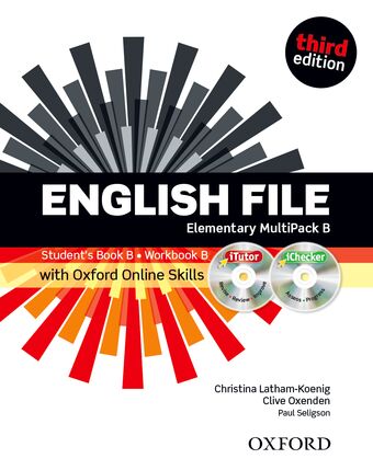 English File Elementary Multipack B with iTutor and Online Skills book cover
