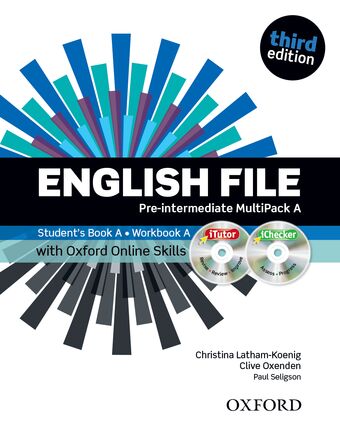 English File Pre-Intermediate Multipack A with iTutor and Online Skills book cover