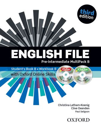 English File Pre-Intermediate Multipack B with iTutor and Online Skills book cover