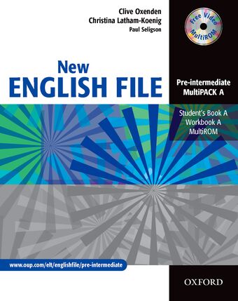 New English File Pre-Intermediate Multipack A book cover