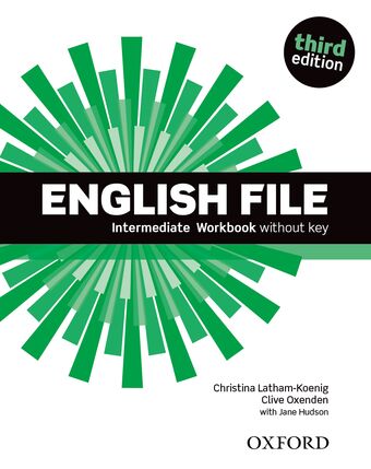 English File Intermediate Workbook without key book cover